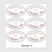 ベーカリー又はハート付き市場の食品ラベル シール (シート)