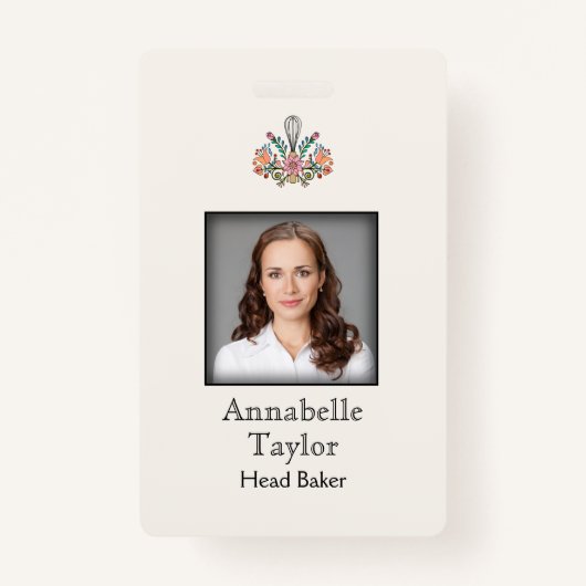 ベーカリー名バッジ バッジ (正面)