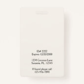 ベーカリー名バッジ バッジ (裏面)