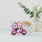 ベーカリー名刺ホワイトダイヤモンドケーキポップB 名刺 (スタンド正面)