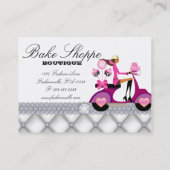 ベーカリー名刺ホワイトダイヤモンドケーキポップB 名刺 (裏面)