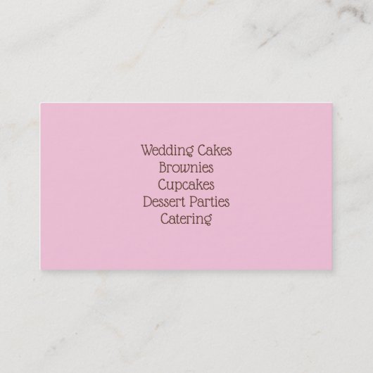 ベーカリー名刺 名刺 (裏面)