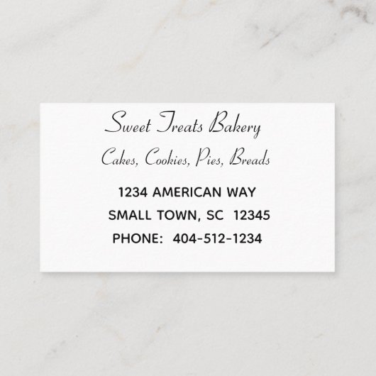 ベーカリー名刺 名刺 (裏面)