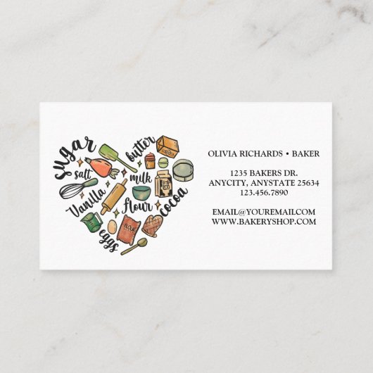 ベーカリー名刺 名刺 (裏面)