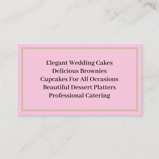 ベーカリー名刺 名刺 (裏面)