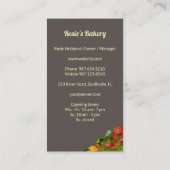 ベーカリー名刺 名刺 (裏面)