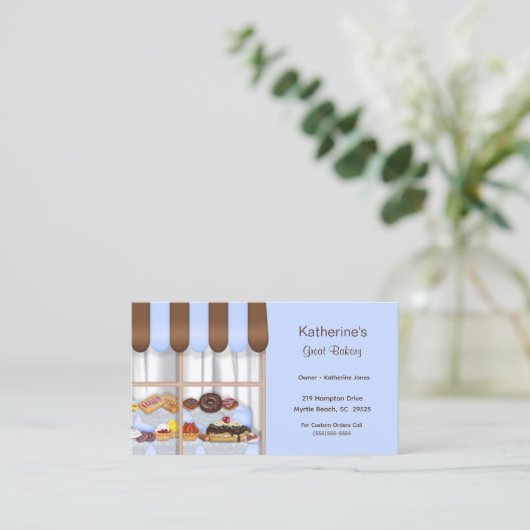 ベーカリー名刺 名刺 (スタンド正面)
