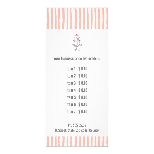 ベーカリー品 ラックカード (正面)