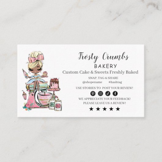 ベーカリー営業アポイントメント名刺 名刺 (正面)