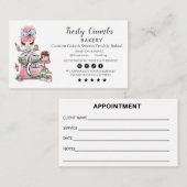 ベーカリー営業アポイントメント名刺 名刺 (正面/裏面)