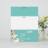 ベーカリー女性ベーキングミキシングボウルレシピ文具 (スタンド正面)