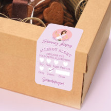 ベーカリー女性食品安全アレルギー警告ベーカリー