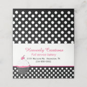 ベーカリー折りお洒落畳みビジネス/ロイヤリティカード プレイスカード (外部開封)