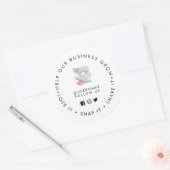 ベーカリー救済がソーシャルメディアを成長 ラウンドシール (封筒)