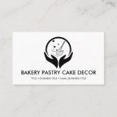 ベーカリー料理パストリーピッツェリアロゴ 名刺 (正面)