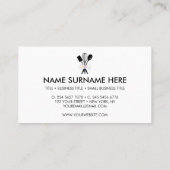 ベーカリー料理ペストリーピッツェリアミニマル 名刺 (裏面)