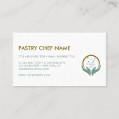 ベーカリー料理ペストリーピッツェリア 名刺 (裏面)