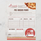 ベーカリー注文カスタム型枠用パイ (正面/裏面)