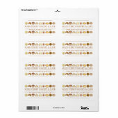 ベーカリー焼いたグッズCroissant Doutマフィンペストリー ラベル (フルシート)