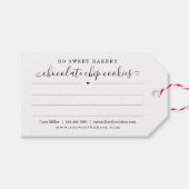 ベーカリー焼いたグ書イン注文ラベル ギフトタグ (正面(横))