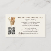 ベーカリー素朴ウォーター色パン 名刺 (裏面)