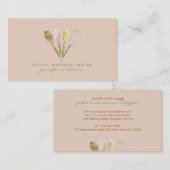 ベーカリー素朴ス転がプーンのピンウィスク 名刺 (正面/裏面)