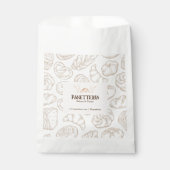 ベーカリー素朴ビジネスベージュとブラウン フェイバーバッグ (正面)