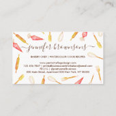 ベーカリー素朴ペストリーオレンジ 名刺 (裏面)