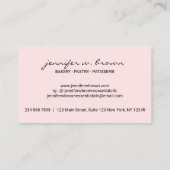 ベーカリー素朴マカロンレトロ 名刺 (裏面)