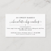 ベーカリー自家製焼いた品商品名刺 名刺 (正面)