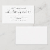 ベーカリー自家製焼いた品製品 名刺 (正面/裏面)