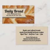 ベーカリー自家製編組パンベーキング 名刺 (正面/裏面)