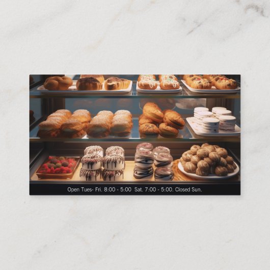 ベーカリー表示箱 名刺 (裏面)