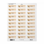 ベーカリー製ブレッドバスケット差出人住所ラベル ラベル (フルシート)