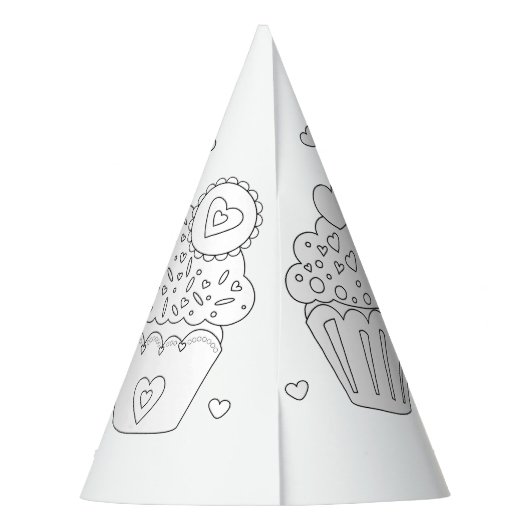 ベーカリー誕生日パーティー – カラーユア独自のパーティー帽子 パーティーハット (裏面)