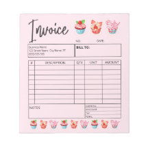 ベーカリー請求書販売型枠領収書カップケーキ