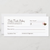 ベーカリー贈与証 (裏面)