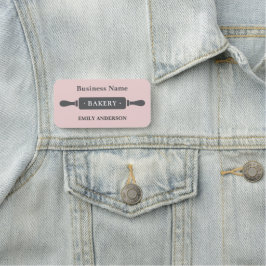 ベーカリー転がのピンピンク事業 名札