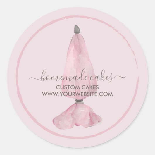 ベーカリー配管バッグ菓子菓子 ラウンドシール (正面)