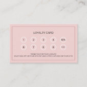 ベーカリー顧客報酬カスタム写真ピンク ロイヤリティカード (正面)