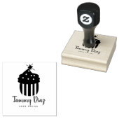 ベーカリー カップケーキ ロゴ ラバースタンプ (押印)