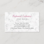 ベーカリー&ケータリングマーブルピンク 名刺 (裏面)