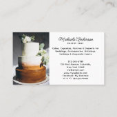 ベーカリー/シェフ/ケータリング4 – フォトQRコードスクリプモダント 名刺 (裏面)