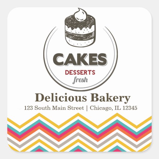 ベーカリー スクエアシール (正面)