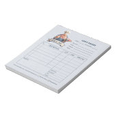 ベーカリー パティシエ 請求書 売上 注文用紙 領収書 ノートパッド (回転)