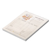 ベーカリー パティシエ 請求書 販売 注文用紙 レシート ノートパッド (回転)