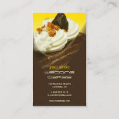 ベーカリー、パン屋写真テンプレート名刺 名刺 (裏面)