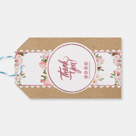 ベーカリー&フローラクラフト紙ギフトラベル ギフトタグ (裏面横)