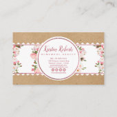 ベーカリー&フローラクラフト紙名刺 名刺 (裏面)