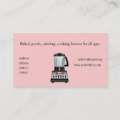 ベーカリー&ベーカー菓子シェフビジネスカード 名刺 (裏面)